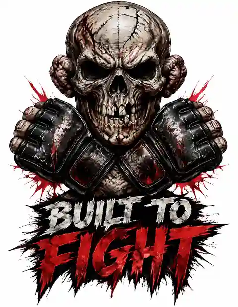 FIGHT2-002 fight T-shirt design