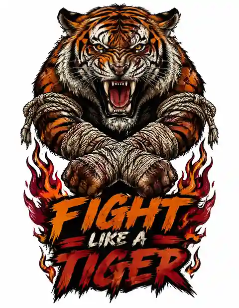 FIGHT2-010 fight T-shirt design