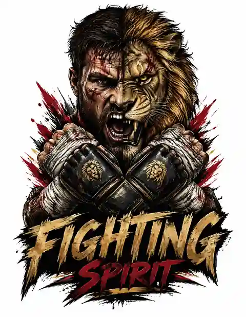 FIGHT2-049 fight T-shirt design