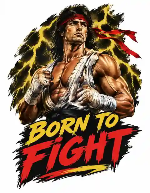 FIGHT2-055 fight T-shirt design