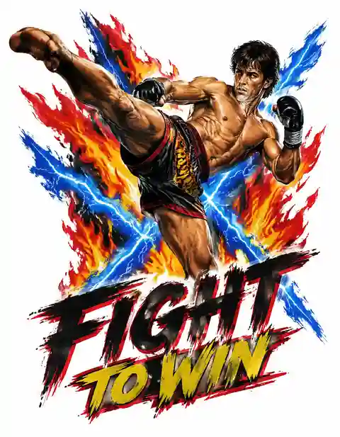 FIGHT2-062 fight T-shirt design